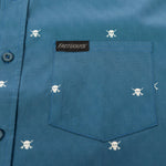 JASPER SS BTNUP SHIRT BLU