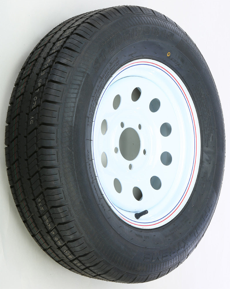TRAILER TIRE AND WHEEL ASSEMBLY WHITE | TA2055012-71R205C-A