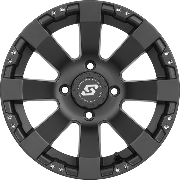 SPYDER WHEEL 14X7 4/156 4+3 (+5MM) BLACK