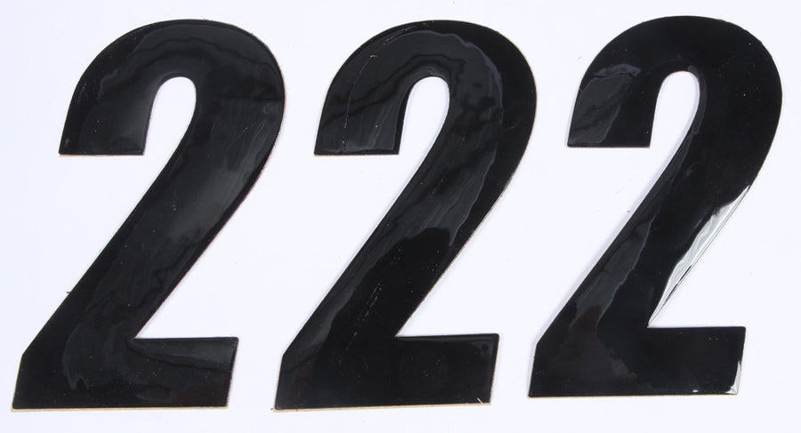 NUMBER 2 BLACK 4" 3/PK | 45-24-2