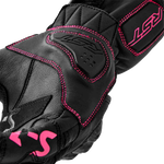 WOMENS S1 GLOVE BLACK/PINK LEATHER