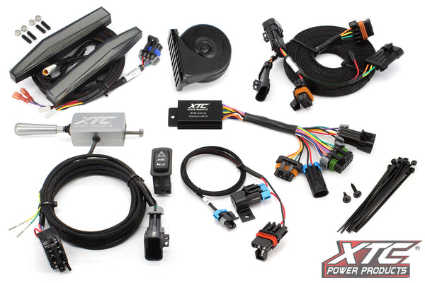 AUTO TURN SIGNAL KIT W/ BILLET LEVER AND FRONT DRL LIGHTS POL | ATS-L-POL-RAN570-DRL