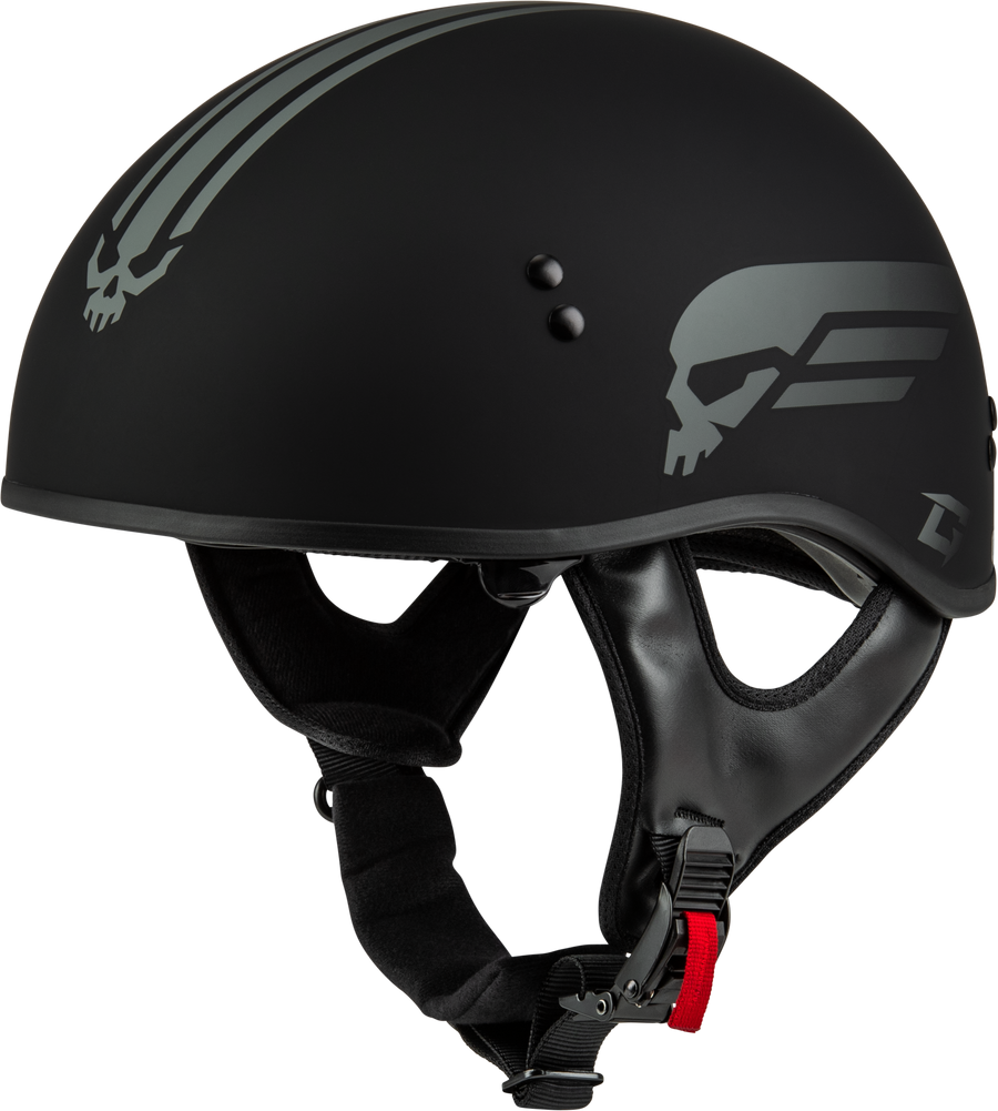 HH-65 RETRIBUTION HELMET MATTE BLACK/SILVER 2X