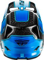 WERX-R FLOW CARBON HELMET BLACK CARBON/BLUE/WHITE MD