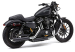 3" NH SERIES SLIP-ONS BLACK SPORTSTER 14-24