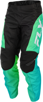 F 16 PANTS AQUA BLACK WHITE