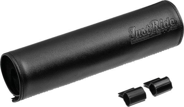 HANDLEBAR BAR PAD LEATHER 200MM BLACK