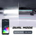 XKMAX 50" LIGHT BAR DUAL MODE WITH RGBW STRIP APP CONTROL