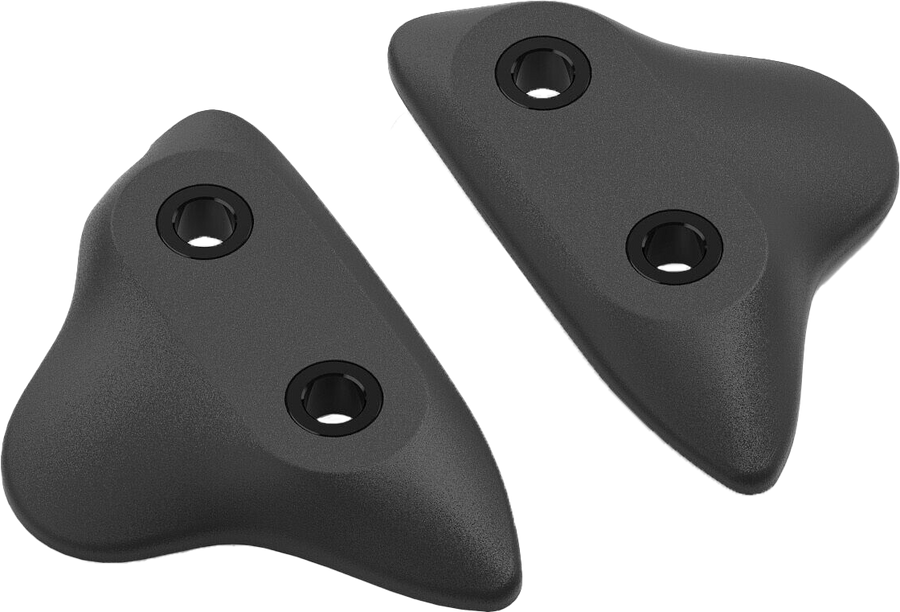 MIRROR BLOCK OFF PLATES PAIR BLACK YAM | BS523B