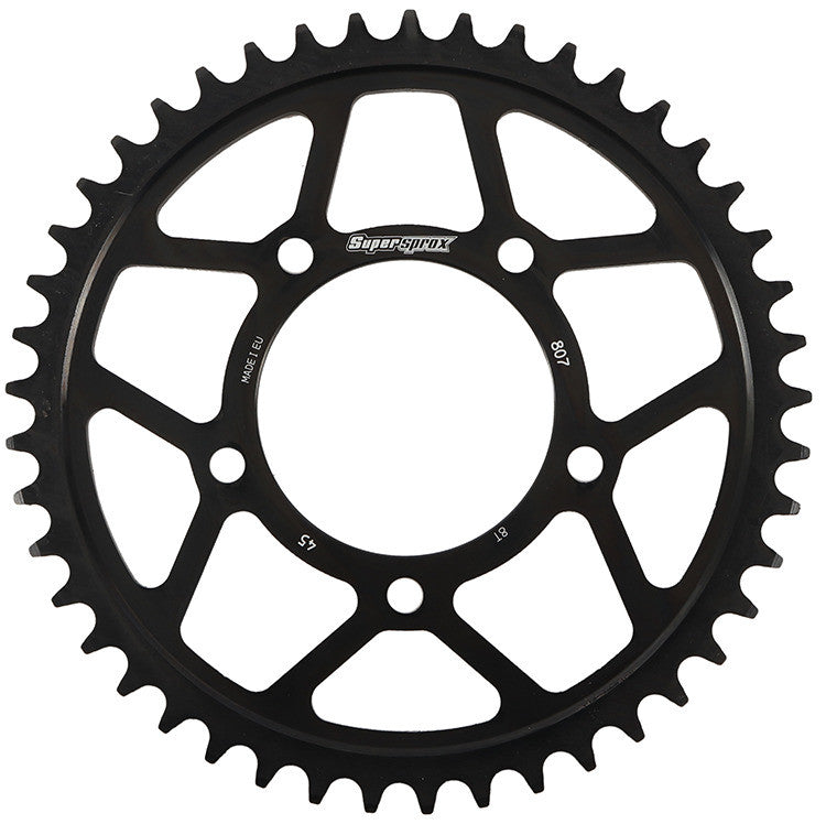 REAR EDGE SPROCKET STEEL 45T-525 BLK SUZ | RFA-807-45-BLK