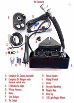 DYNA OIL COOLER FRONT MOUNT DYNA `93-17  GLOSS BLK | DY-1G