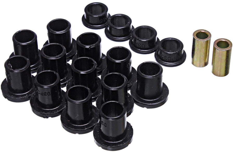 CONTROL ARM BUSHINGS FRONT BLACK POL