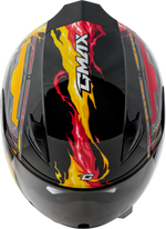 YOUTH GM-49Y CHARGE HELMET BLACK/RED/YELLOW YS
