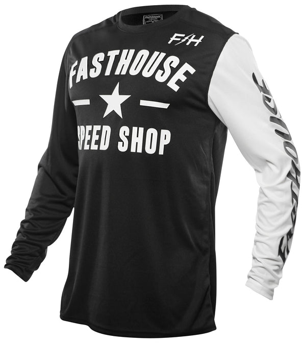 YTH CARBON JERSEY BK/WT