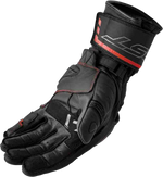 S1 GLOVE BLK/RED LEATHER