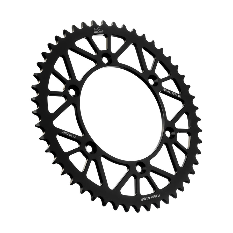 REAR RACELITE SPROCKET ALUM 49T-520 BLK KAW/SUZ | JTA808.49BLK