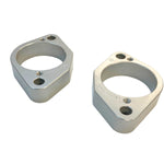 HANDLEBAR RISERS SILVER BMW