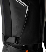 S1 D3O LEATHER JACKET BLK/WHI XS