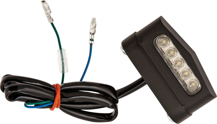 3D LICENSE PLATE LIGHT 5 LED LIGHT BLACK | L12-6024ABE