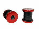 HANDLEBAR RISER DAMPER KIT POLYURETHANE BUSHING RED ANODI