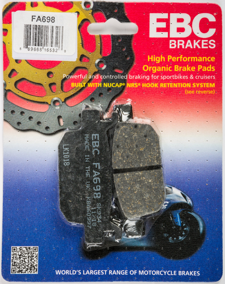 BRAKE PADS FA698 ORGANIC