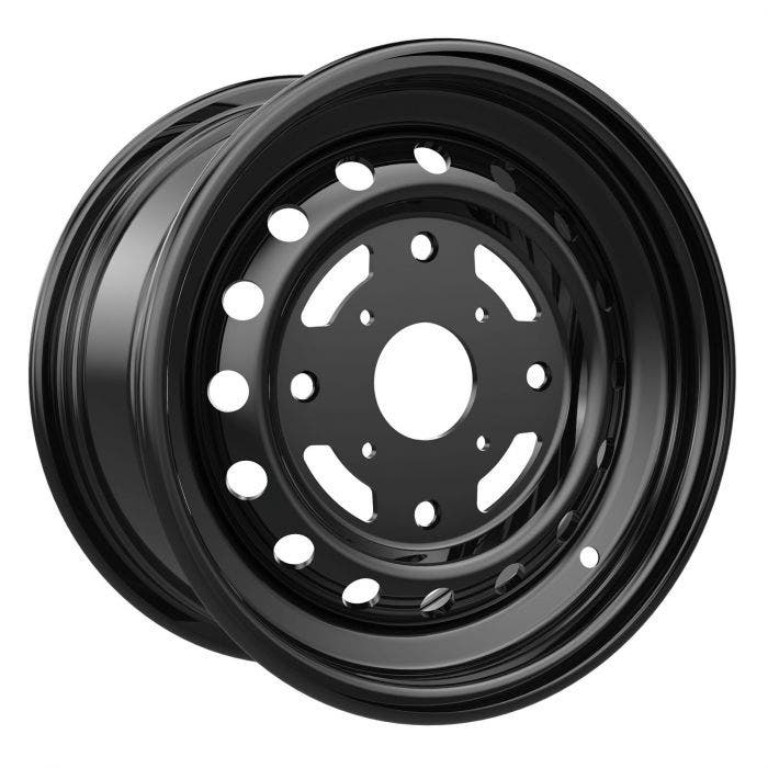 Can-Am Steel Wheel 12" x 6" Front Black