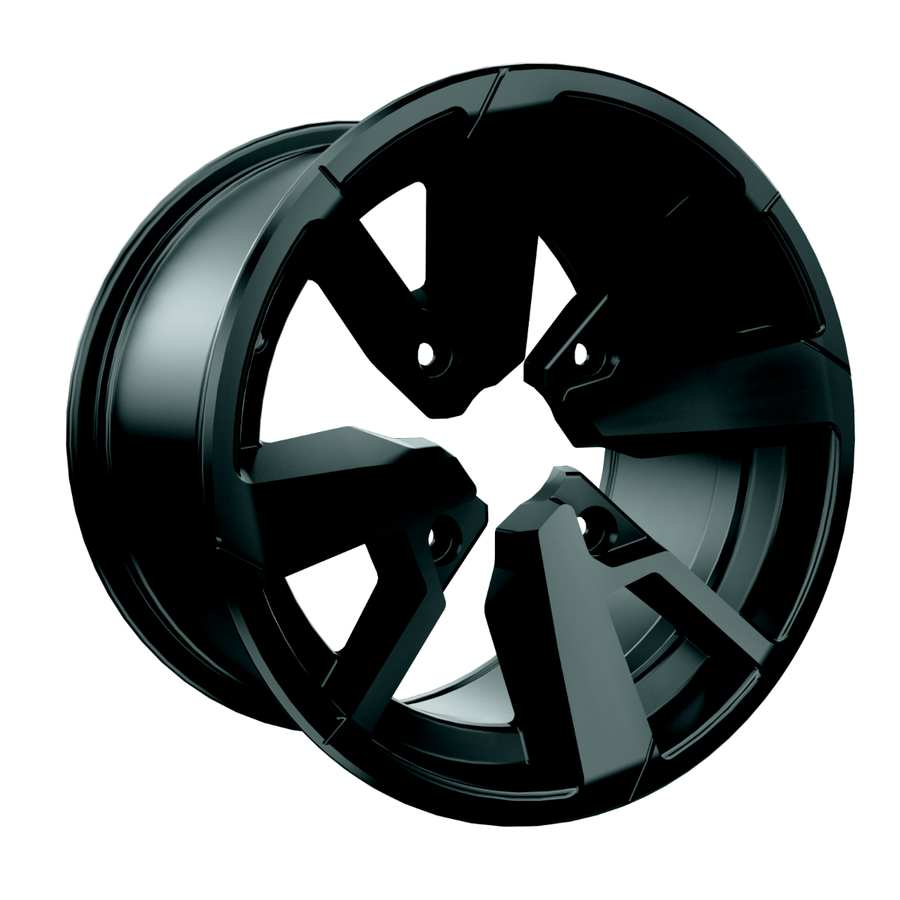Can-Am Front Rim 14" x 6.5" / Black and machined