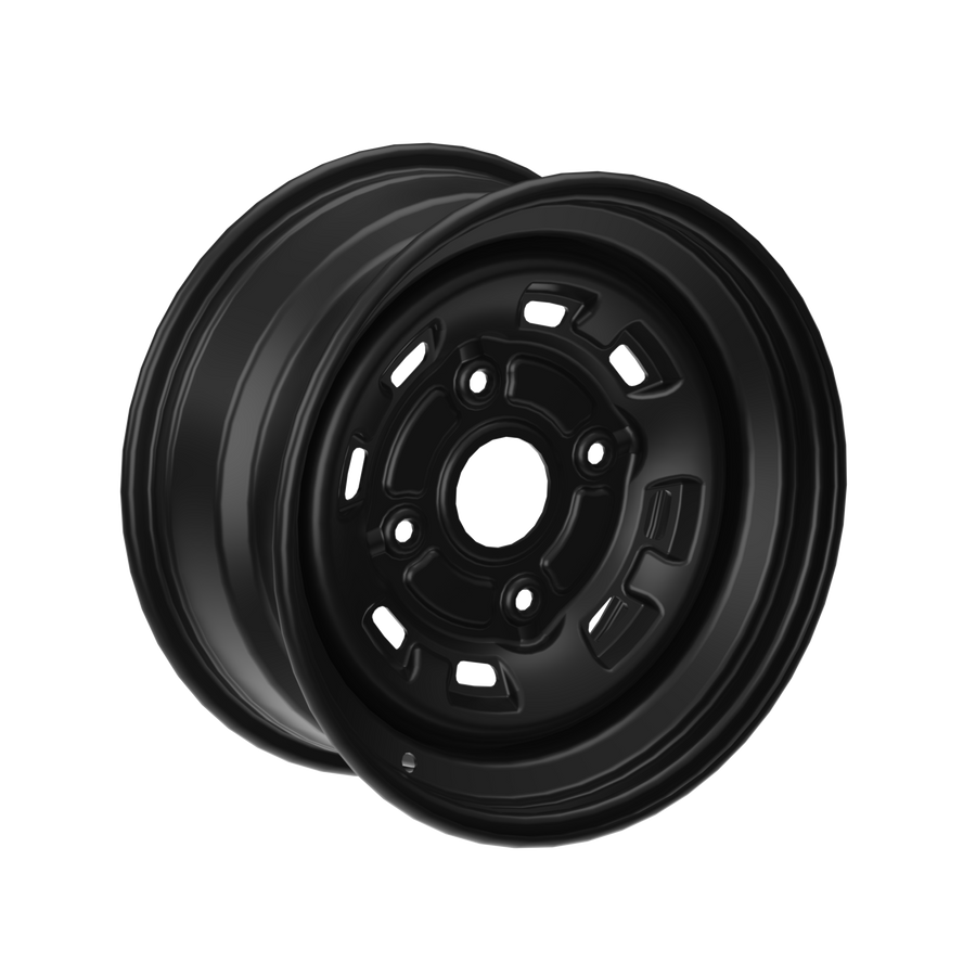 Can-Am Steel Wheel 14" x 6.5" Front Deep Black