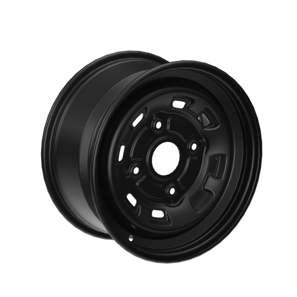 Can-Am Steel Wheel 14" x 7" Front Deep Black