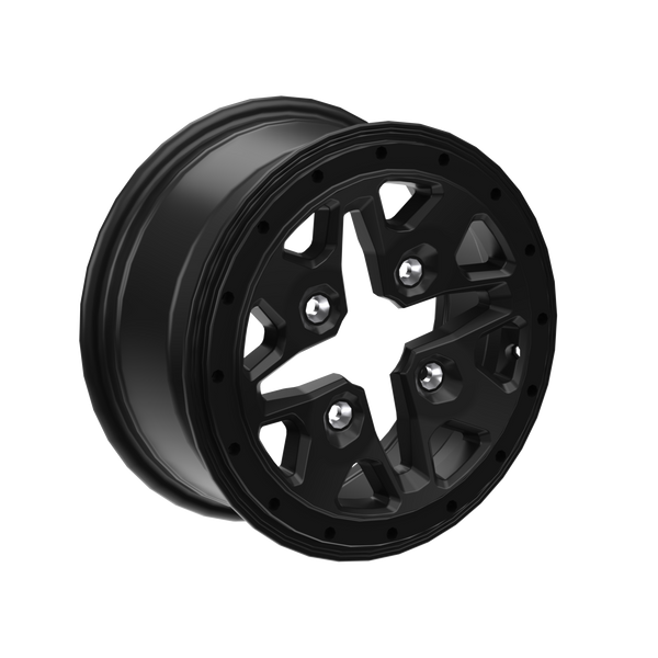 Can-Am Beadlock Wheel 14" x 7" Front/Rear Deep Black