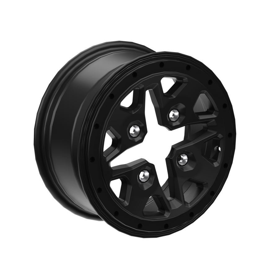 Can-Am Beadlock Wheel 14" x 7" Front/Rear Deep Black