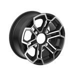 Can-Am Aluminum Wheel 14" x 6.5" Front Deep Black