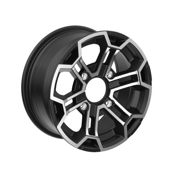 Can-Am Aluminum Wheel 14" x 6.5" Front Deep Black