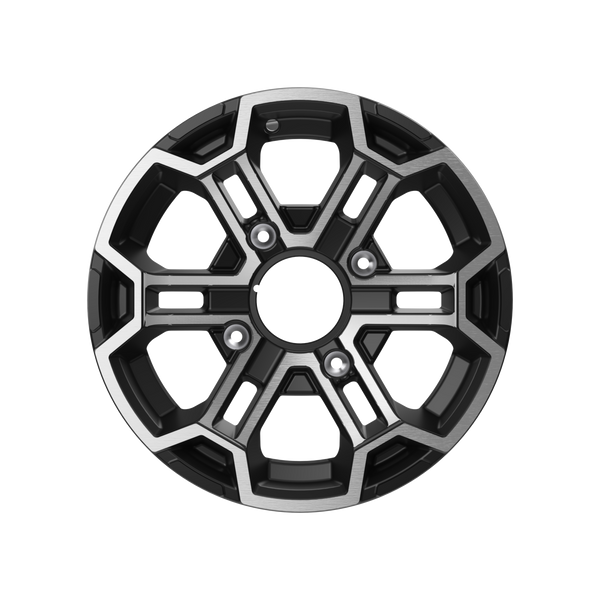 Can-Am Aluminum Wheel 14" x 6.5" Front Deep Black