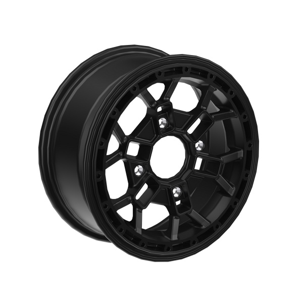 Can-Am Beadlock Wheel 14" x 6.5" Rear Deep Black