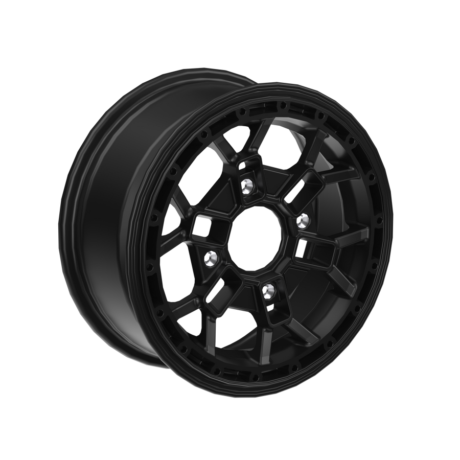 Can-Am Beadlock Wheel 14" x 6.5" Rear Deep Black