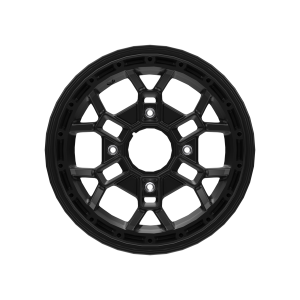 Can-Am Beadlock Wheel 14" x 6.5" Rear Deep Black