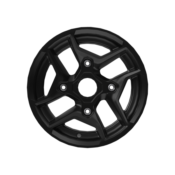 Can-Am Aluminum Wheel 12" x 7.5" Rear Deep Black