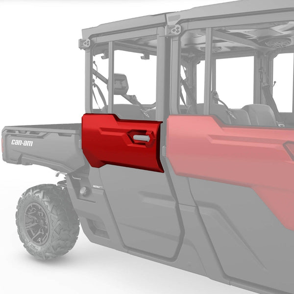 Can-Am Defender Rear Right Door Trim Black Orange