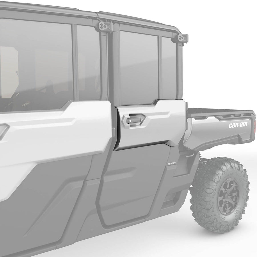 Can-Am Defender Rear Left Door Trim - Hyper Silver