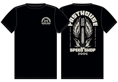 YTH SS IRON STEED TEE BLK