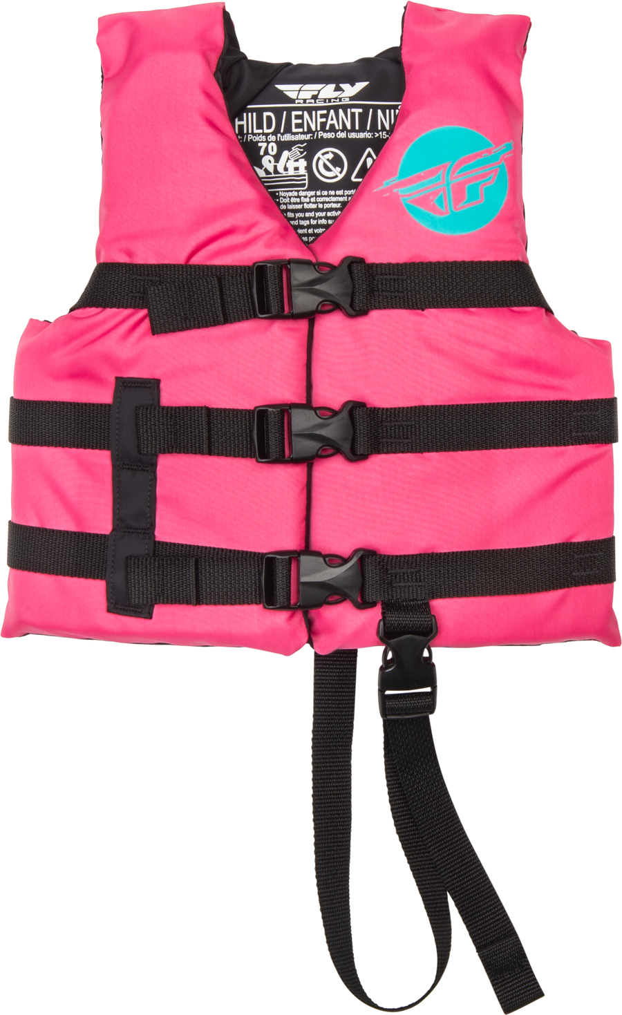 CHILD FLOTATION VEST NEON PINK/TEAL | 221-30320