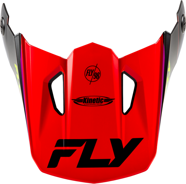 KINETIC RALLY HELMET VISOR RED/BLACK/WHITE XL/2X