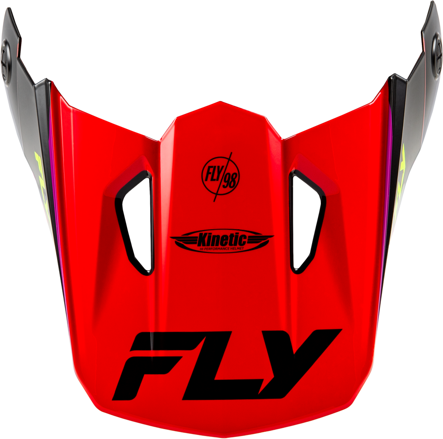 KINETIC RALLY HELMET VISOR RED/BLACK/WHITE XL/2X