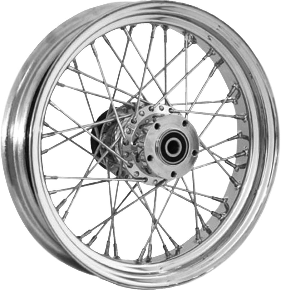 RR 40-SPK CHROME 16X3.5 BT/XL-HUB 3/4" AXL PRE 99