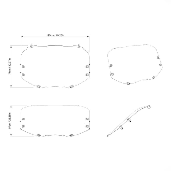 Can-Am Maverick X3 Full Windshield