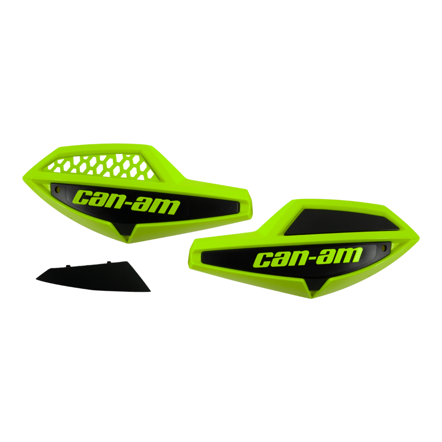 Can-Am Handlebar Wind Deflectors Mata Green-Black