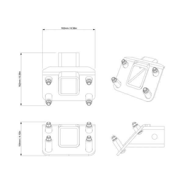 Can-Am Outlander Front Receiver Hitch
