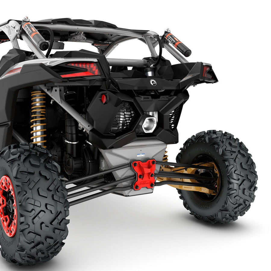 Can-Am Maverick X3 S3 Mud Rear Pull Plate Red