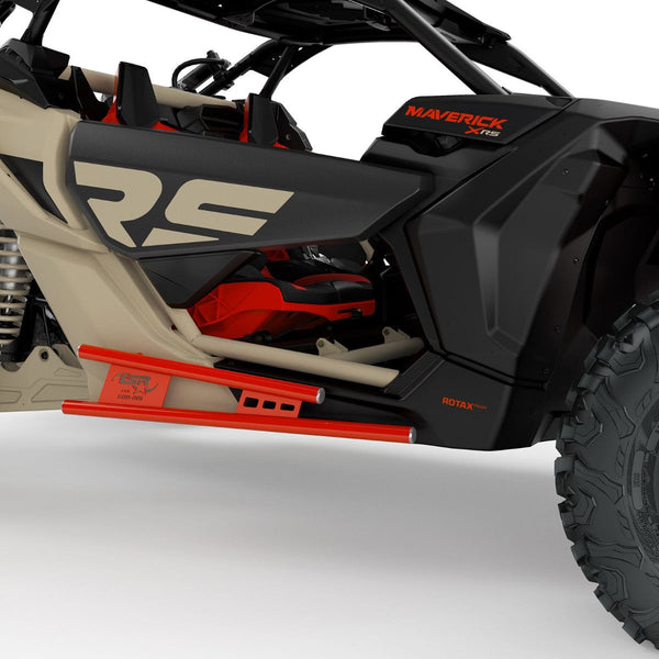 Can-Am Maverick X3 Lonestar Racing Rock Sliders Red